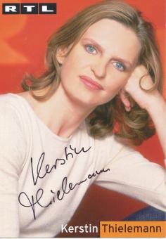 Kerstin Thielemann   RTL   TV Sender Autogrammkarte original signiert 