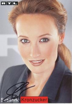 Susanne Kronzucker  RTL   TV Sender Autogrammkarte original signiert 
