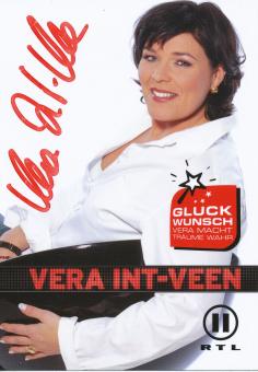 Vera Int Veen   RTL   TV Sender Autogrammkarte original signiert 