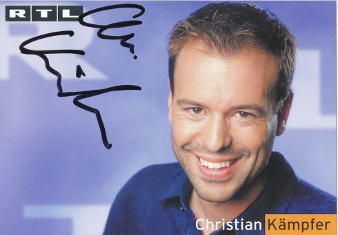 Christian Kämpfer   RTL   TV Sender Autogrammkarte original signiert 