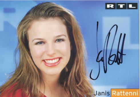 Janis Rattenni   RTL   TV Sender Autogrammkarte original signiert 