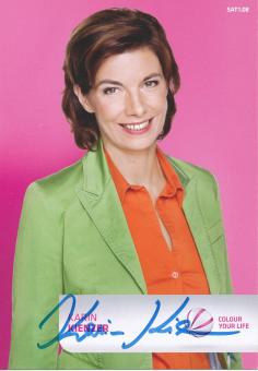 Karin Kienzer  SAT 1   TV  Sender Autogrammkarte original signiert 