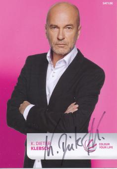 K. Dieter Klebsch   SAT 1   TV  Sender Autogrammkarte original signiert 
