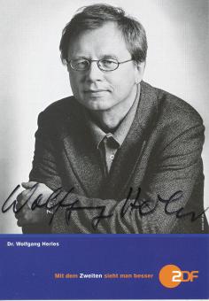 Dr. Wolfgang Herles   ZDF  TV  Sender Autogrammkarte original signiert 
