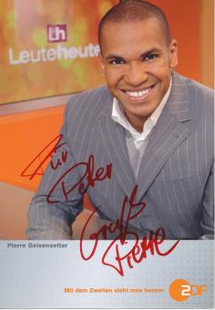 Pierre Geisensetter   ZDF  TV  Sender Autogrammkarte original signiert 