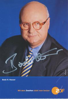Bodo Hauser † 2004   ZDF  TV  Sender Autogrammkarte original signiert 