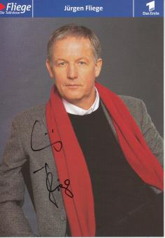 Jürgen Fliege  ARD  TV  Sender Autogrammkarte original signiert 