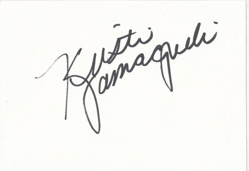 Kristi Yamaguchi  Japan  1.OS 1992  Eiskunstlauf  Autogramm Karte original signiert 