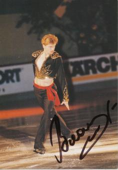 Andrejs Vlascenko  Eiskunstlauf Autogrammkarte original signiert 