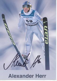 Alexander Herr   Skispringen  Autogrammkarte original signiert 