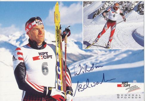 Wilhelm Aschwanden  Schweiz  Ski Langlauf  Autogrammkarte  original signiert 