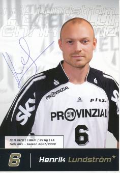 Henrik Lundström  THW Kiel 2007/2008  Handball Autogrammkarte original signiert 
