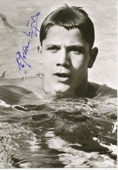 Ernst Joachim Küppers  DDR   Schwimmen Autogrammkarte original signiert 