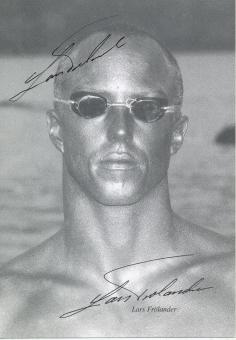 Lars Frölander  Schweden  Schwimmen Autogrammkarte original signiert 
