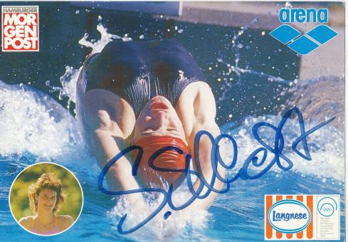 Svenja Schlicht  Schwimmen Autogrammkarte original signiert 