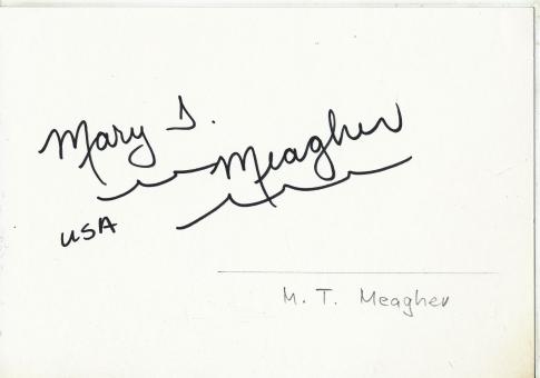 Mary T. Meagher  USA  Schwimmen Blankokarte original signiert 