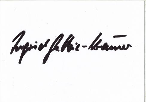 Ingrid Krämer Gulbin  1.OS 1960  Turmsprigen  Blankokarte original signiert 