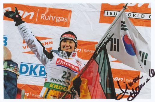 Simone Hauswald   Biathlon Autogramm Foto original signiert 