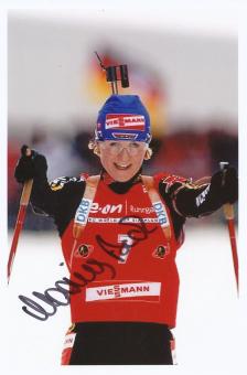 Martina Beck   Biathlon Autogramm Foto original signiert 