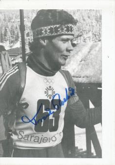 Frank Peter Rötsch  DDR  Biathlon  Autogrammkarte original signiert 