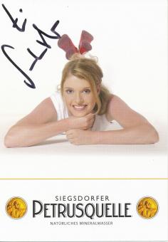 Evi Sachenbacher Stehle  Biathlon  Autogrammkarte original signiert 