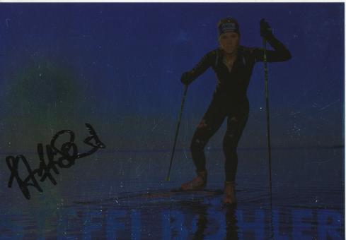 Steffi Böhler   Biathlon  Autogrammkarte original signiert 