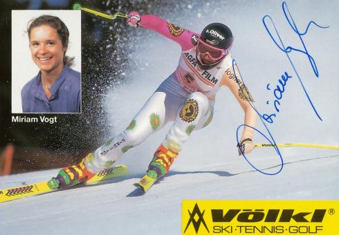 Miriam Vogt  Ski Alpin Autogrammkarte  original signiert 