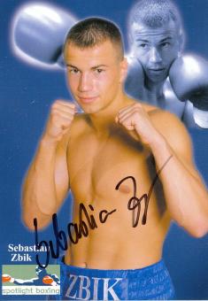 Sebastian Zbik   Boxen  Autogrammkarte  original signiert 