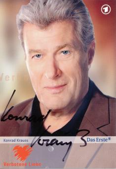 Konrad Krauss  Verbotene Liebe  TV Serien Autogrammkarte original signiert 