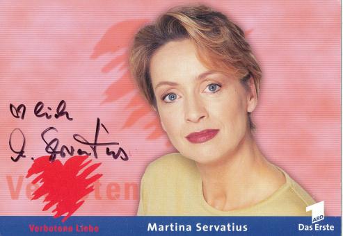 Martina Servatius  Verbotene Liebe  TV Serien Autogrammkarte original signiert 