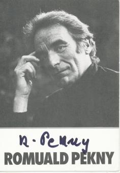 Romuald Pekny  † 2007  Film & TV  Autogrammkarte  original signiert 