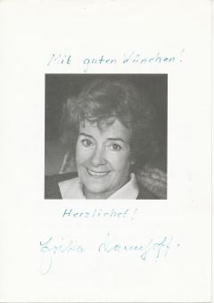 Erika Dannhoff  † 1996  Film & TV  Autogrammkarte  original signiert 