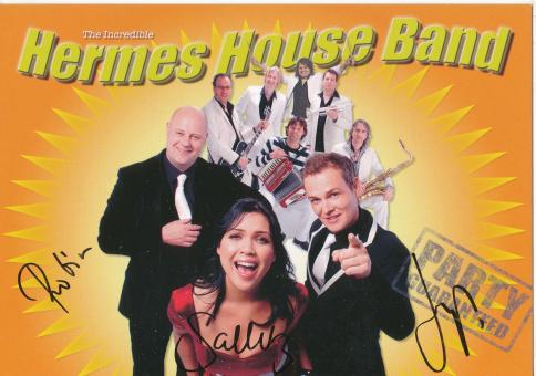 Hermes House Band   Musik  Autogrammkarte original signiert 