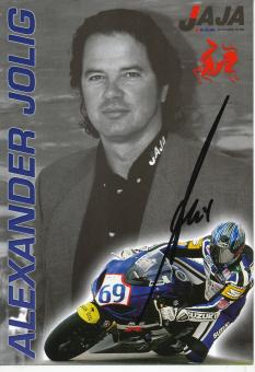 Alexander Jolig  Motorrad  Autogrammkarte  original signiert 