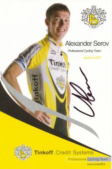 Alexander Serov  Rußland  Radsport  Autogrammkarte  original signiert 