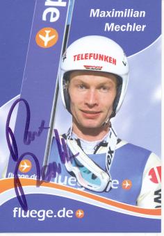 Maximilian Mechler   Skispringen  Autogrammkarte original signiert 