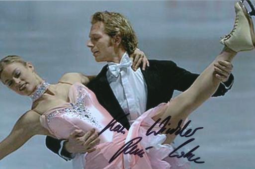 Kati Winkler & Rene Lohse  Eiskunstlauf  Autogramm Foto original signiert 
