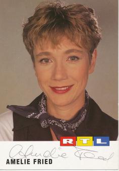 Amelie Fried   RTL   TV Sender Autogrammkarte original signiert 