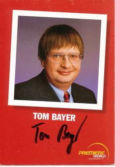 Tom Bayer  Premiere  TV Sender Autogrammkarte original signiert 