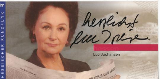 Luc Jochimsen  HR   TV  Sender  Autogrammkarte original signiert 