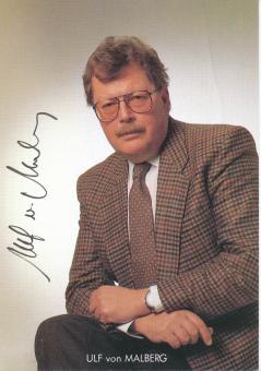 Ulf von Malberg  TV Sender Autogrammkarte original signiert 