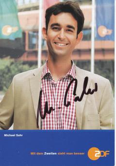Michael Sahr   ZDF  TV Sender Autogrammkarte original signiert 