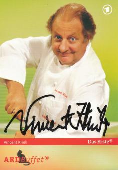 Vincent Klink   TV Koch  Autogrammkarte  original signiert 