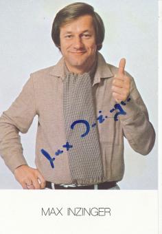 Max Inzinger   TV Koch  Autogrammkarte  original signiert 
