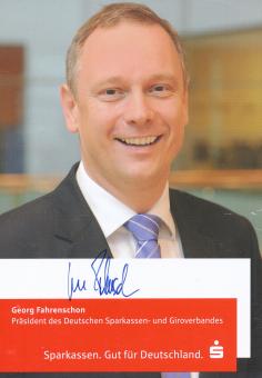 Georg Fahrenschon  Präsident Sparkasse   Autogrammkarte original signiert 