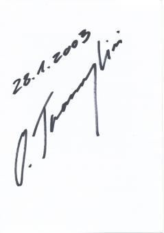 Dino Travglini    Autogramm Karte original signiert 