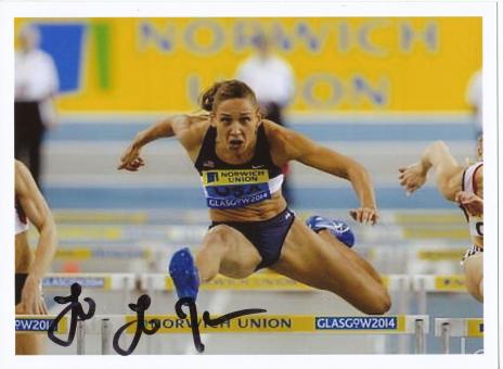 Lolo Jones  USA  Leichtathletik  Autogramm Foto original signiert 