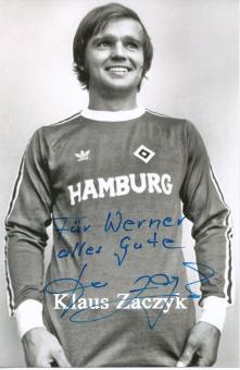 Klaus Zaczyk   Hamburger SV  Fußball Autogramm Foto original signiert 
