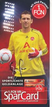 Raphael Schäfer  FC Nürnberg  Fußball Sky Flyer Autogrammkarte original signiert 