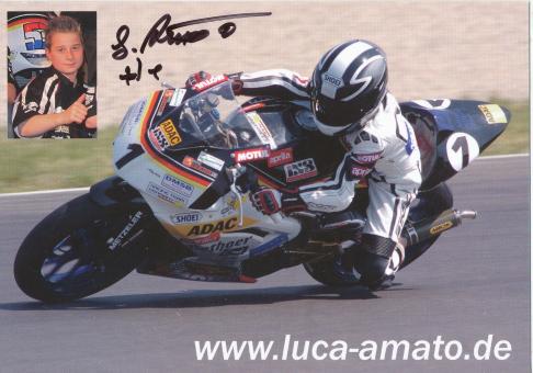 Luca Amato  Motorrad  Autogrammkarte  original signiert 